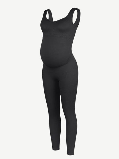 Seamless Eco-friendly Back Lifting Abdominal Supports Maternity Catsuit Jumpsuit