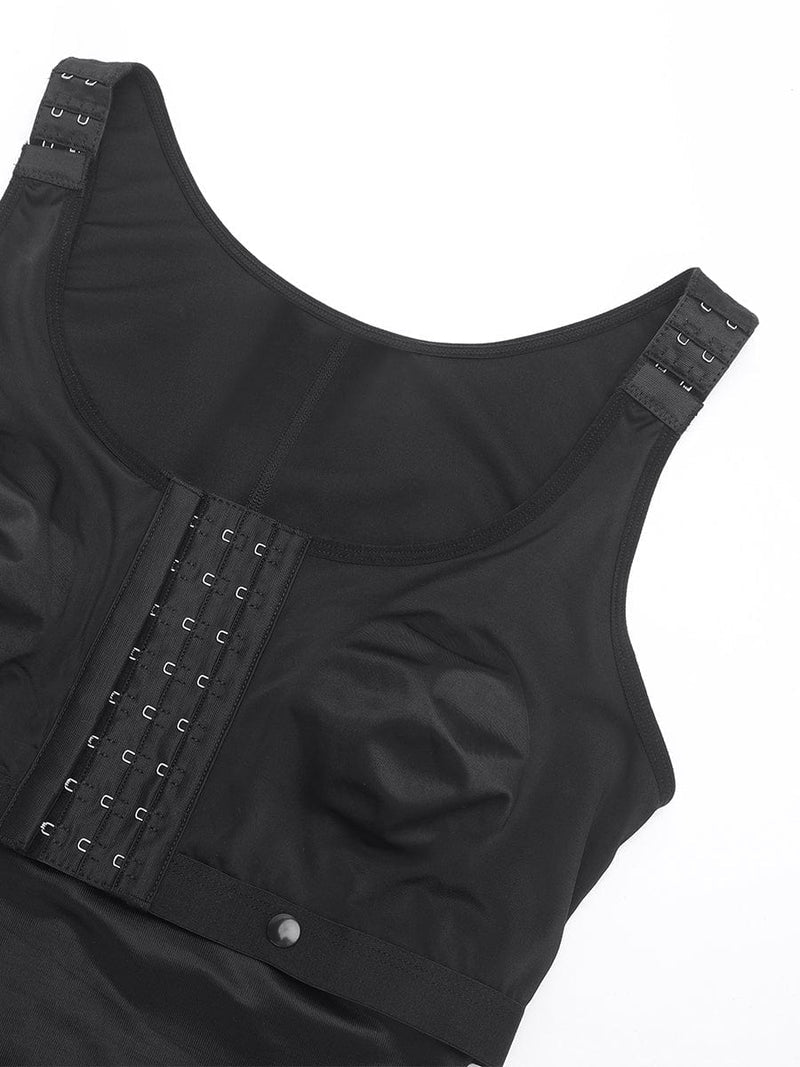 Body Pós-Operatório com Fecho Lateral e Cobertura do Peito