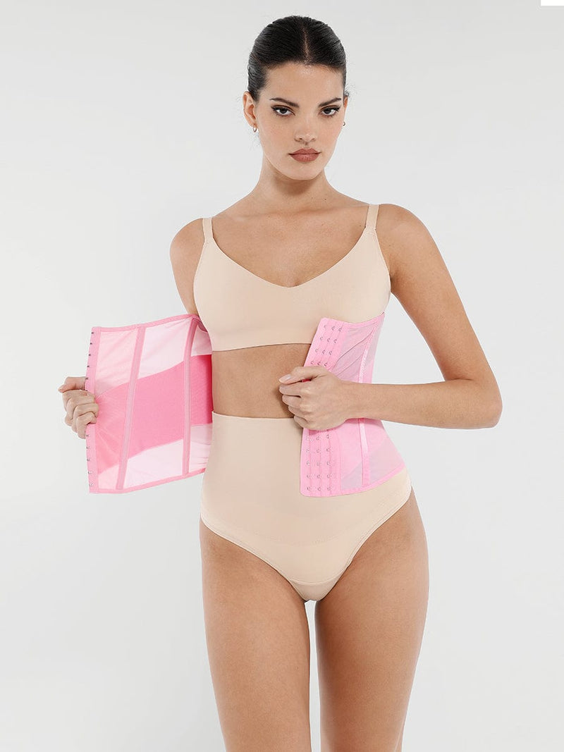 Cinta Modeladora em Mesh Respirável com 7 Barbatanas de Aço