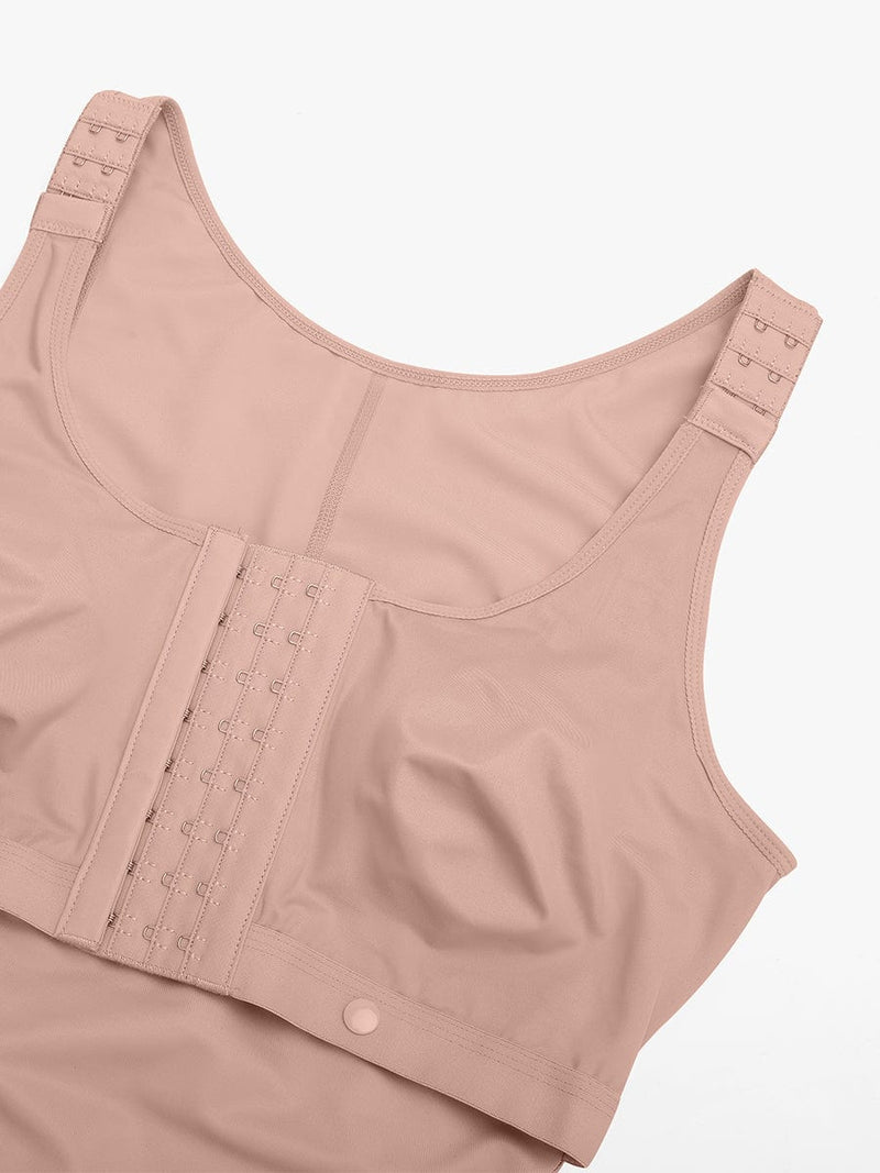 Body Pós-Operatório com Fecho Lateral e Cobertura do Peito