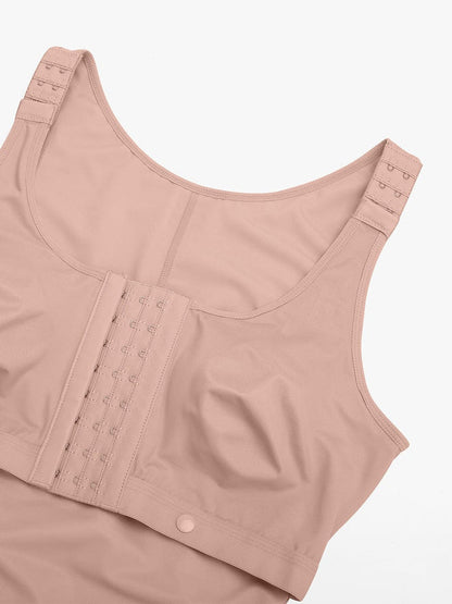 Body Pós-Operatório com Fecho Lateral e Cobertura do Peito