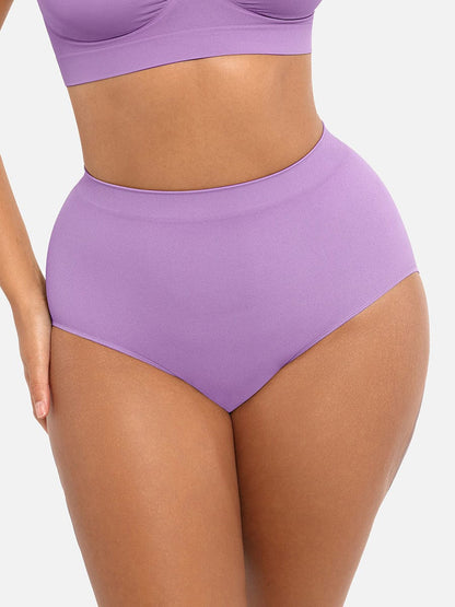 Cueca Modeladora Sem Costuras de Cintura Alta com Efeito Push-Up