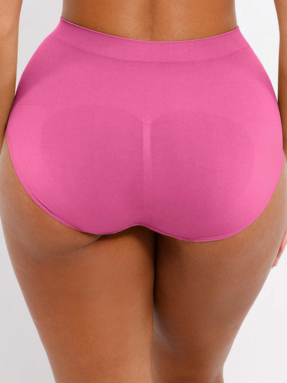 Cueca Modeladora Sem Costuras de Cintura Alta com Efeito Push-Up
