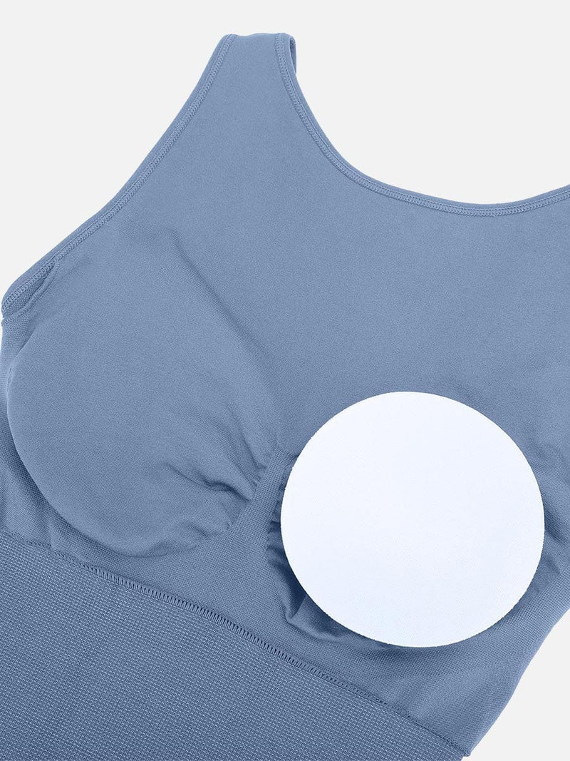 Round Neck Seamless Sexy U Back Shape Shapewear with Removable Cups