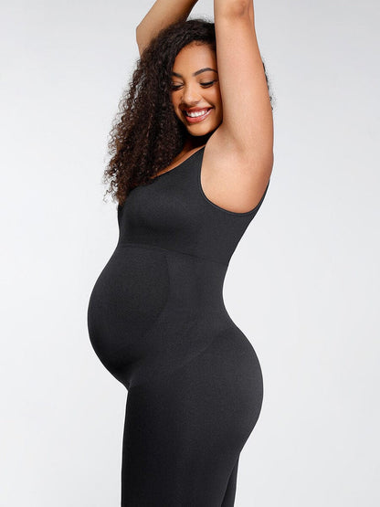 Seamless Eco-friendly Back Lifting Abdominal Supports Maternity Catsuit Jumpsuit