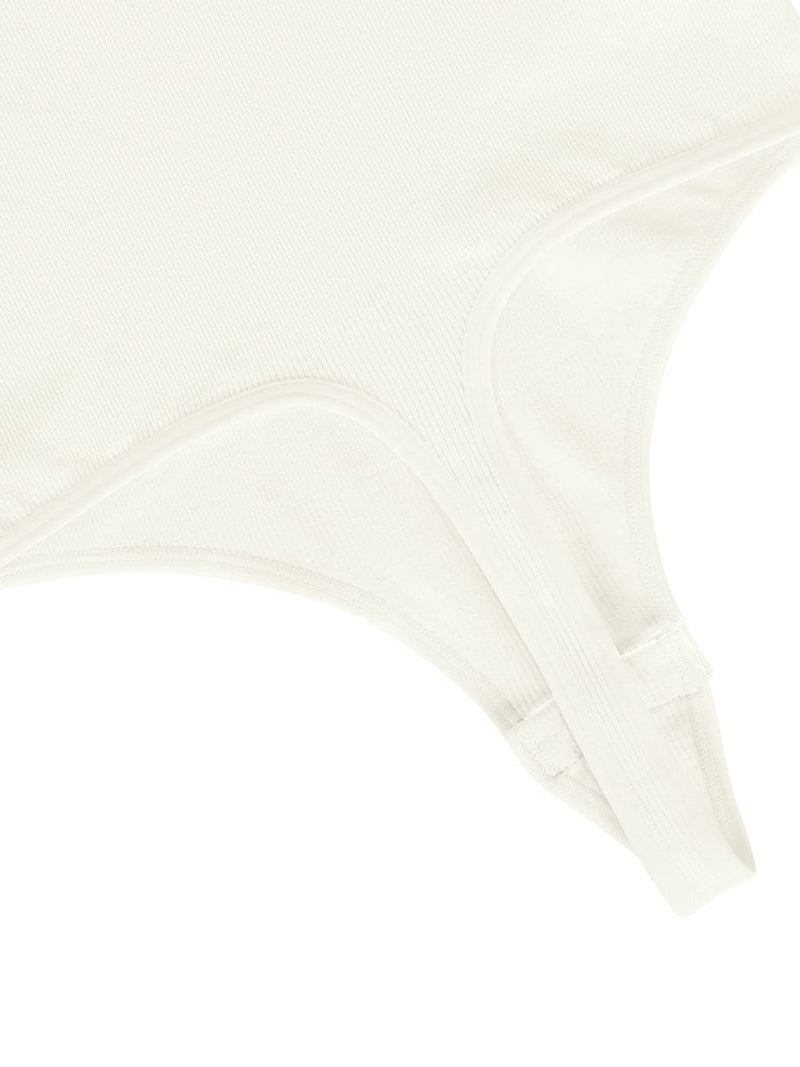 Seamless Crossover Halter Thong Bodysuit